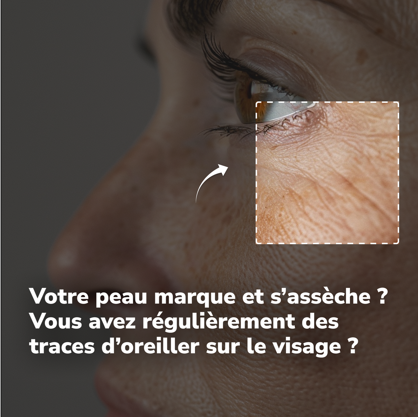 Taie en soie | Soin nuit anti-chute et signe de l'âge